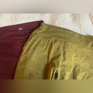 JoyLab Women’s Mid-Rise Cozy Spacedye Jogger Pants (2 pairs for $15)